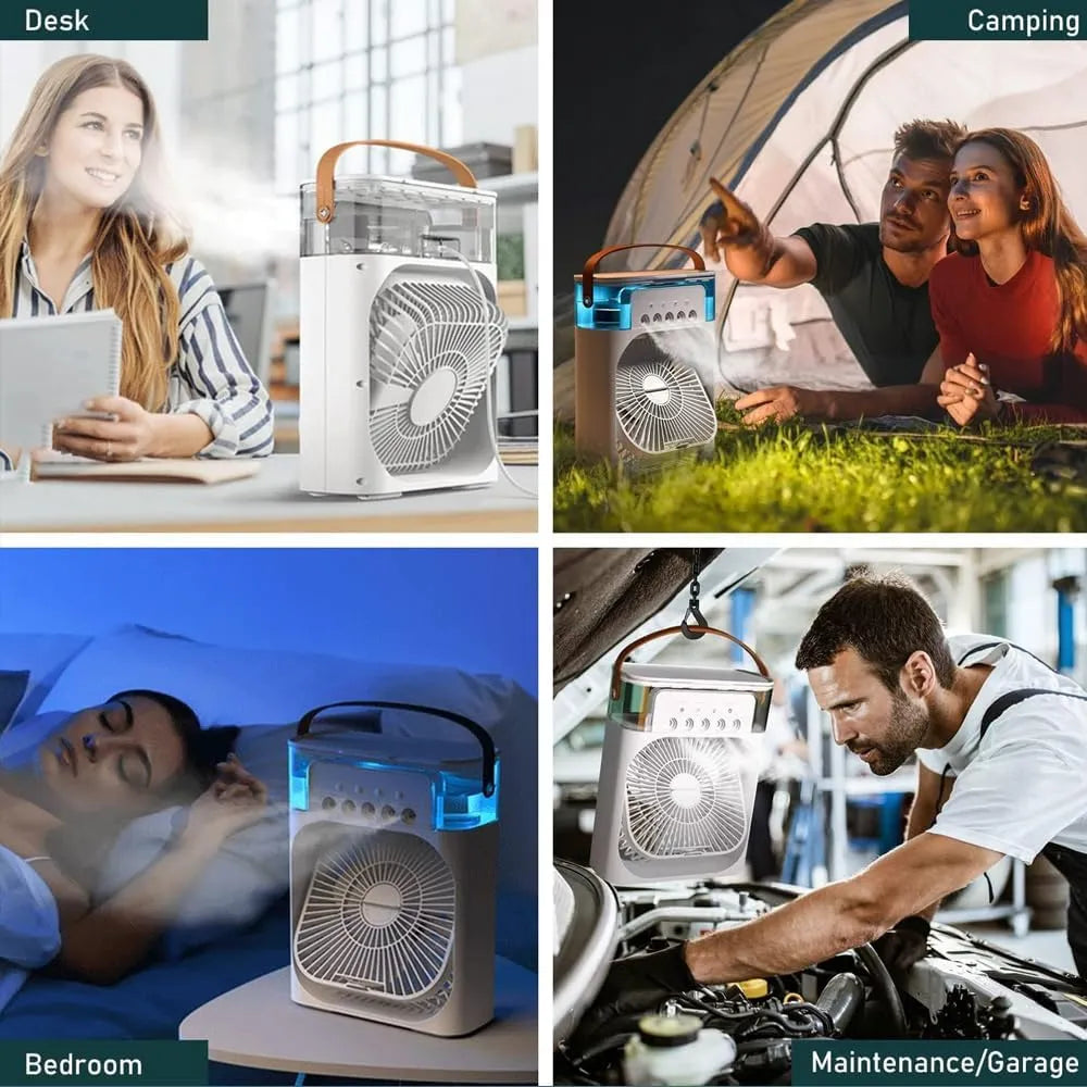 Portable 3 in 1 Air conditioner Fan & Cooler - Instant Cooling for Home & Office